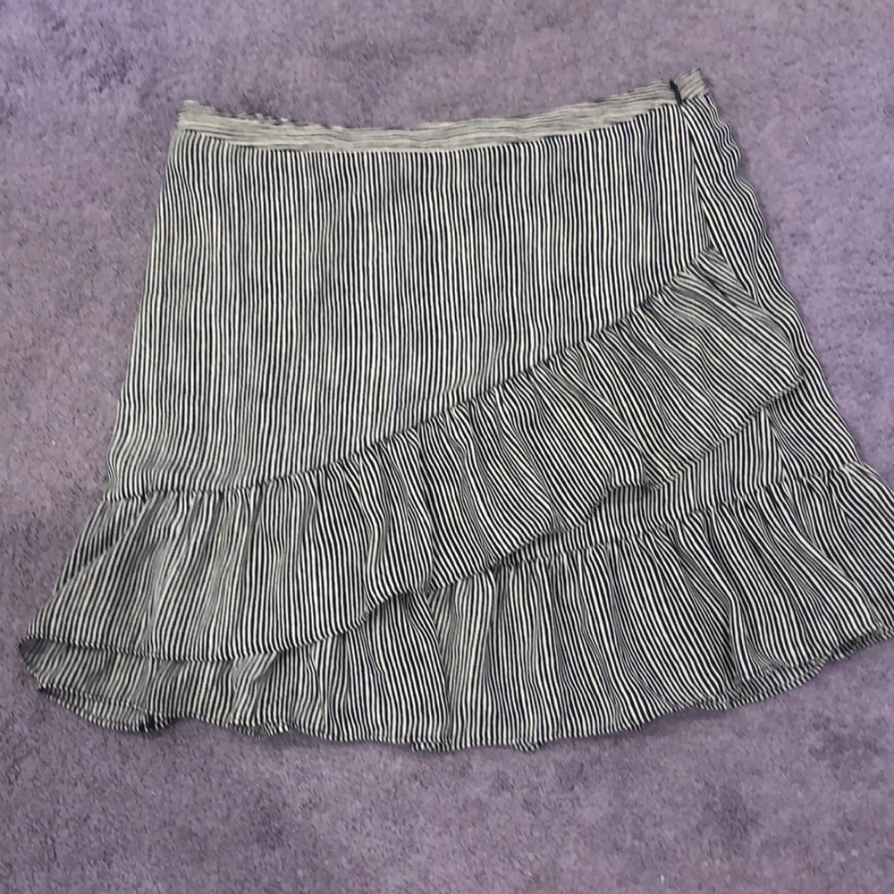 Banana Republic Striped Ruffle Skirt